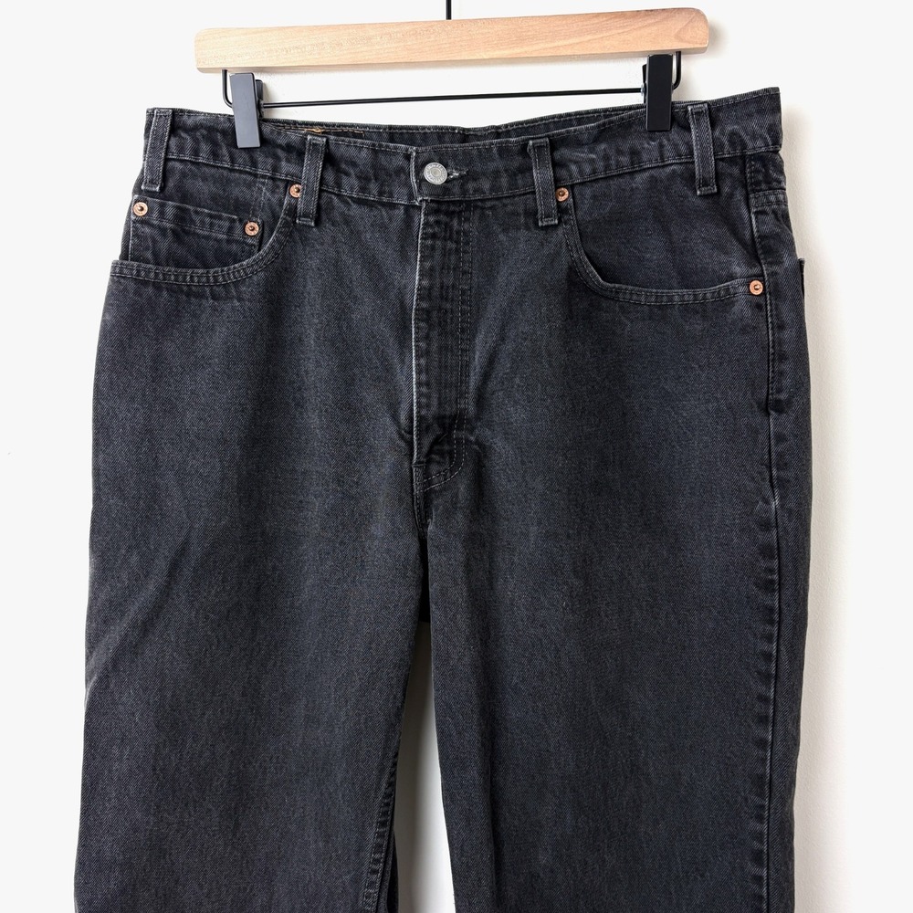 Vintage Levi's 550 Mens 36x32 Black Y2K Skater Baggy 100% Cotton Made in Canada - Picture 4 of 13